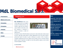 Tablet Screenshot of mdlbiomedical.it